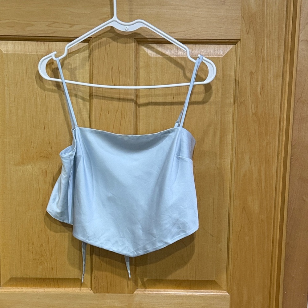 Sun-deh Elegant Sky Blue Camisole Top size S tie back